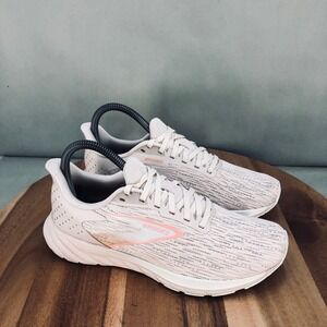 Brooks Anthem 7 Womens Running Shoes Pink White Lightweight Size 7 Medium B